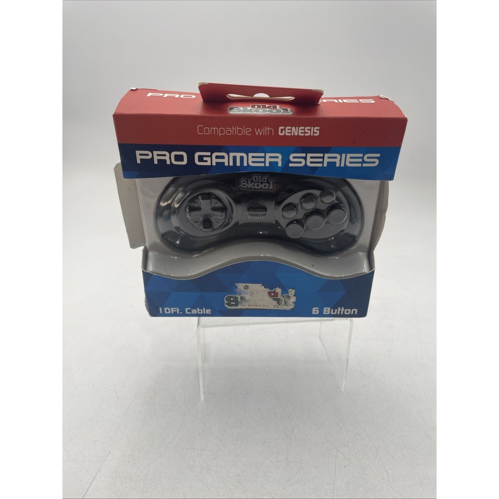 Old Skool PGS Pro Gamer Series 6 Button Controller For SEGA Genesis 1-2-3 Nomad